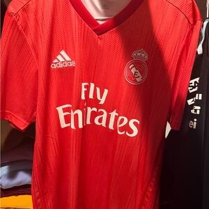 Adidas Scarlet Real Madrid Soccer Jersey